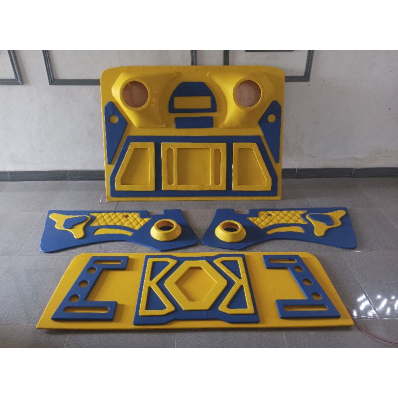 plafon, doortrime pintu, belding blakang jok ragasa custom