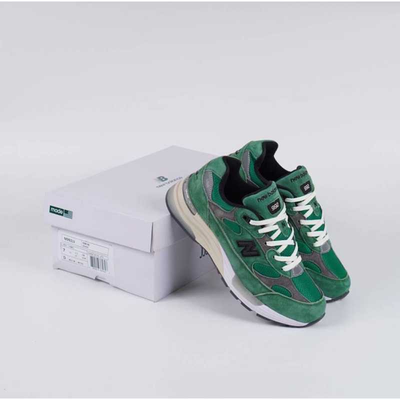 New Balance X JJJound 992 Green hijau