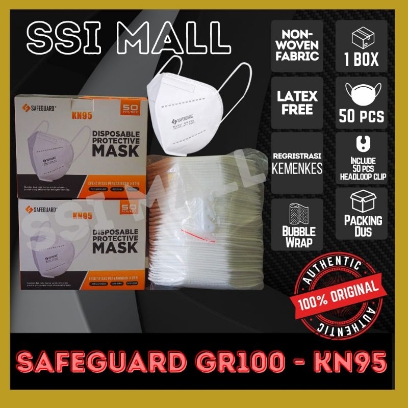 SSI Masker Safeguard KN95 isi 50 pcs/box