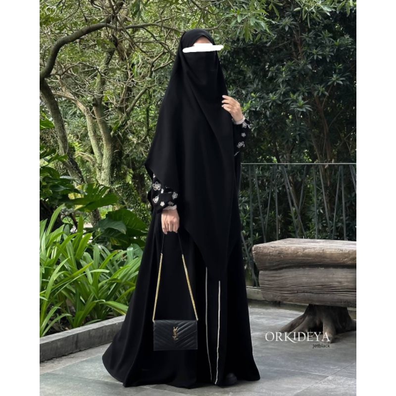 Orkideya Set Gamis Syari Cadar By Mahira