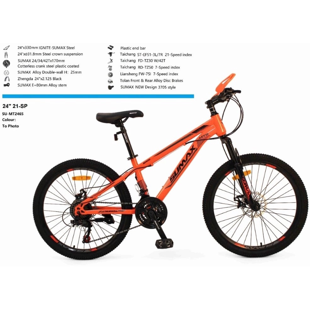 SEPEDA GUNUNG ATLANTIS MTB SUMAX 65F 24 26 INCH