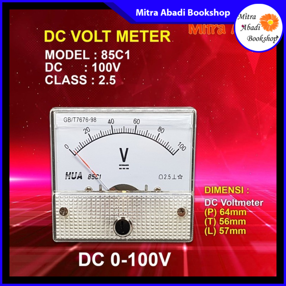 Voltmeter ANALOG DC 100V