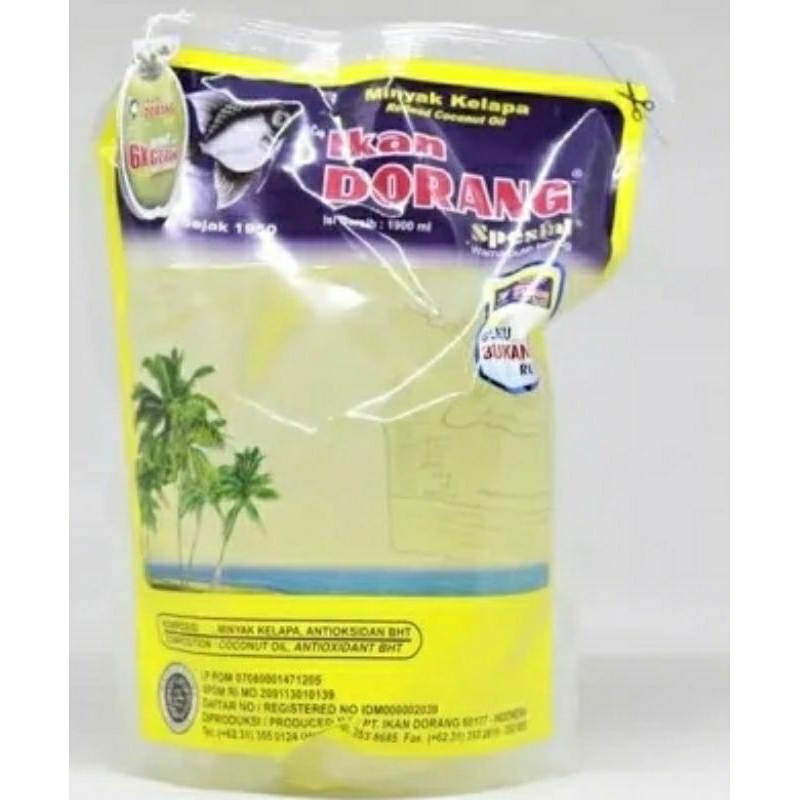 

PROMO IKAN DORANG MINYAK KELAPA COCONUT OIL REFFIL 1900 ml