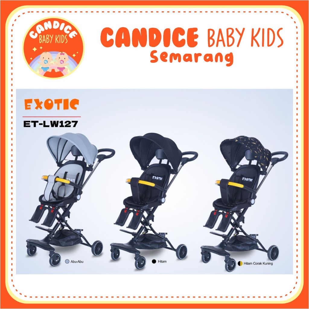 MAGIC STROLLER EXOTIC LW 127 ADJUSTABLE SEAT BISA DUDUK, REBAH, TIDUR
