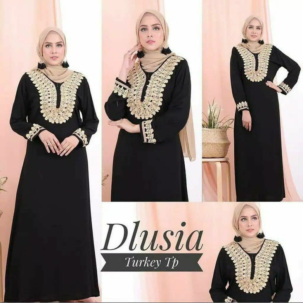 Fairyrozi Longdress Dlusia Turkey Allsize Bahan Adem Premium