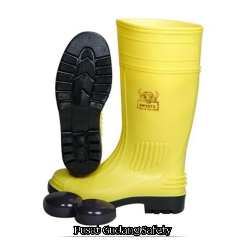 Sepatu Safety Boots Kuning Wayna Inyati Original