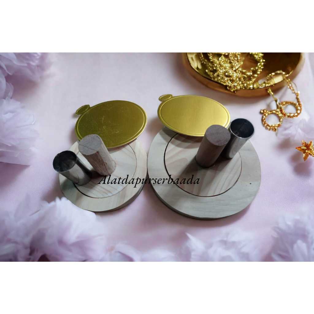 Cetakan donat kayu penekan dan cetakan saja tanpa pembolong / Cetakan donat kayu murah