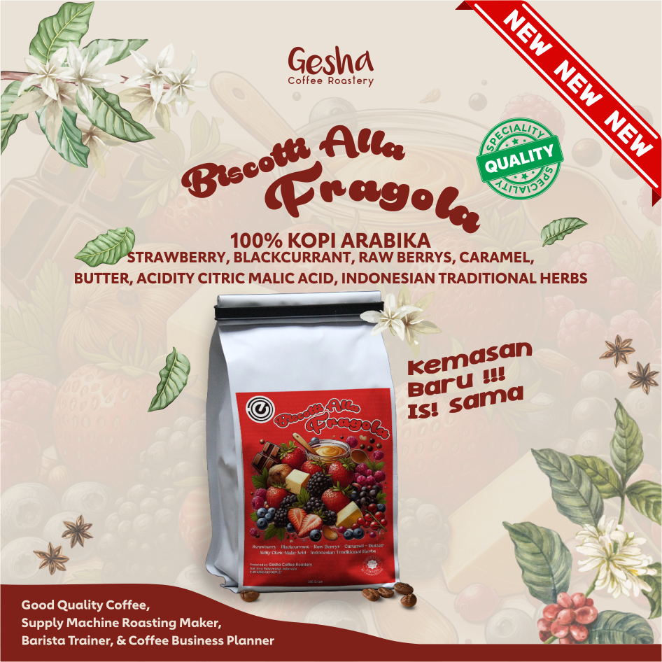 

Biscotti Alla Fragolla Kopi Arabika Speciality