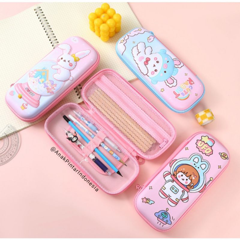 

KOTAK PENSIL HARDCASE TIMBUL SQUISHY 3D / PENCIL CASE