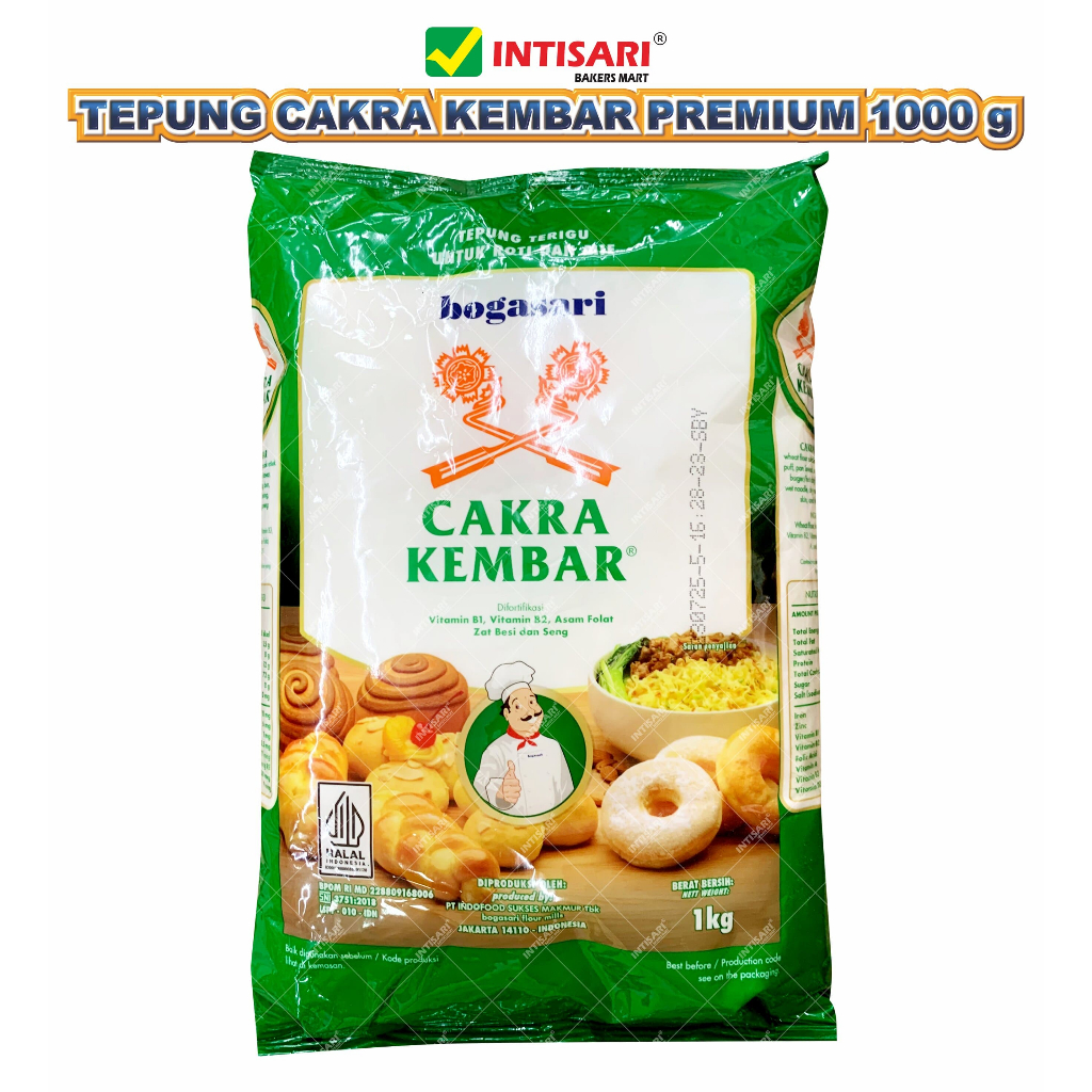 

TEPUNG CAKRA KEMBAR PREMIUM 1000 G