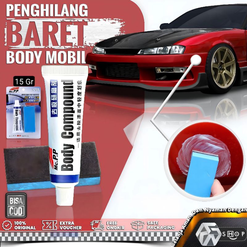 BODY COMPOUND-Wax Penghilang Baret Pada Body Mobil/Motor Terbaik |Compound Kompon Poles Lecet Goresa