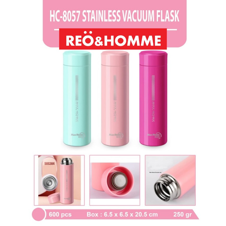 Reo&Homme Botol Stainles HC-8057 Body Glossy 320 ML Anti Tumpah