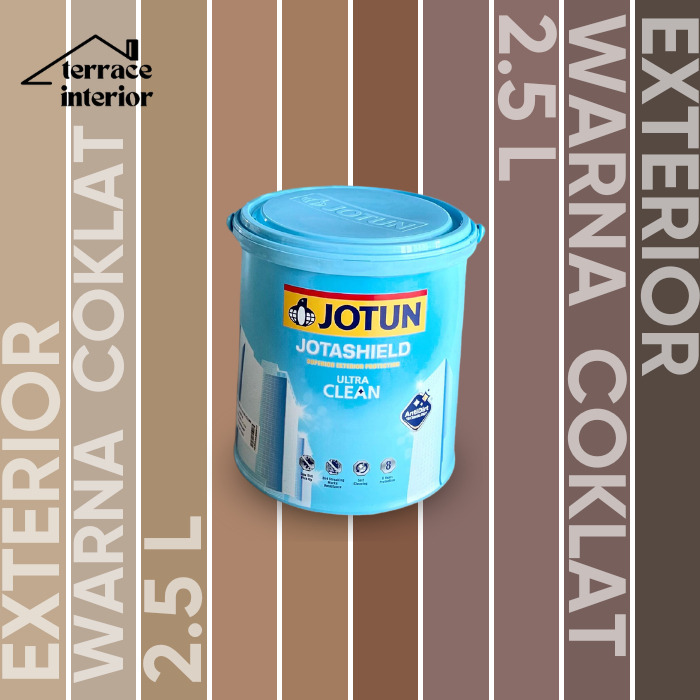 Cat Tembok Jotashield Ultra Clean Jotun warna Coklat 2.5 L