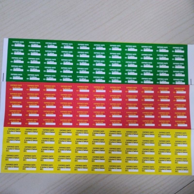 

stiker label exp date bisa ditulis sendiri