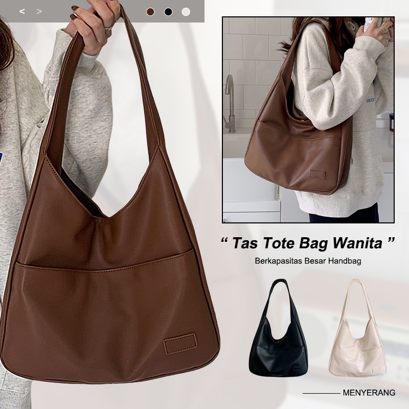 	 Tas Tote Bag Wanita Terbaru Kulit PU Shoulder Bag Mode Tas bahu Wanita Berkapasitas Besar Handbag	