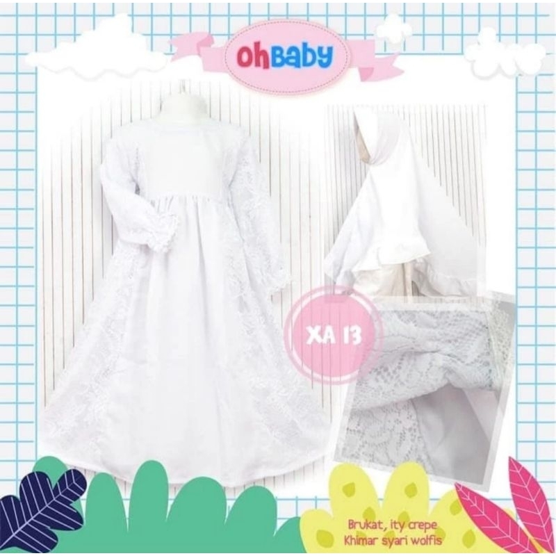 Gamis Putih Anak Oh Baby