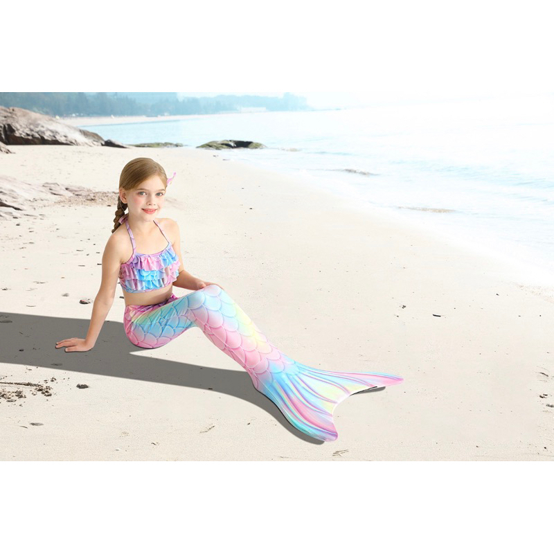 baju 3 in 1 mermaid swimsuit/ baju renang duyung mermaid/ kostum mermaid duyung/ baju berenang merma
