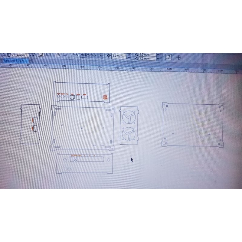 Case Akrilik Untuk STB HG680P + Router Linksys E1700