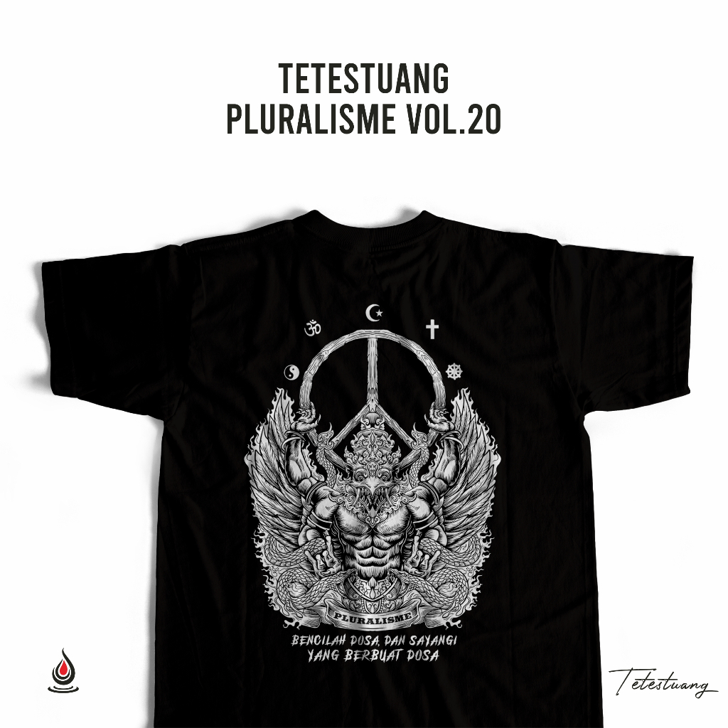 Tetestuang Kaos Garuda Pluralisme | Premium Combed 24s - PLU 20
