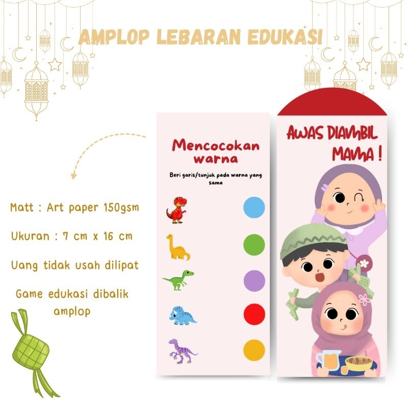 

Amplop Lebaran Edukasi / Amplop Thr Game / Amplop Thr Unik / Amplop Panjang / Angpau Lebaran Edukasi