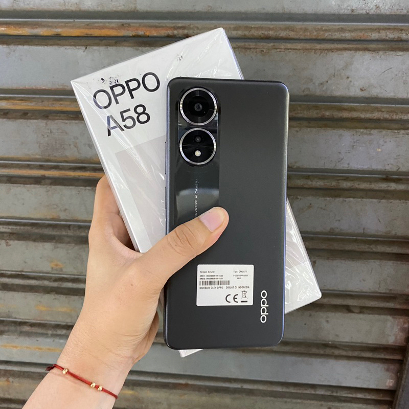 Oppo A58 6/128gb second bekas pakai normal fullset ori