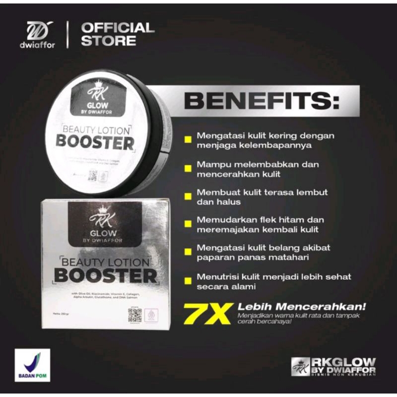 RK Glow Beauty Lotion Booster/ RK Glow Lotion / Lotion RK Glow / Hb RK Glow
