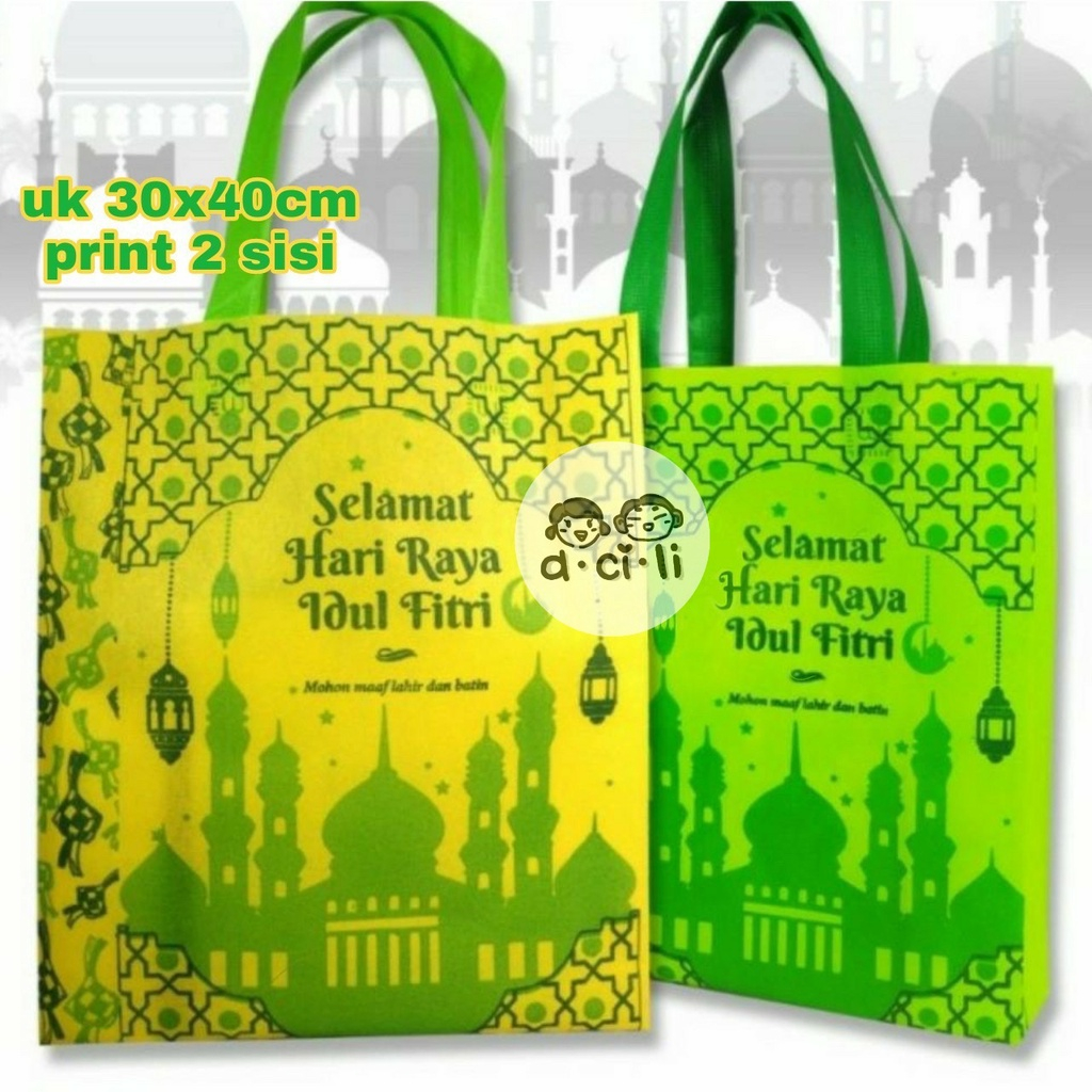 

Goodie Bag Tas Spunbond Kantong Souvernir Kado Idul Fitri Lebaran Ramadhan