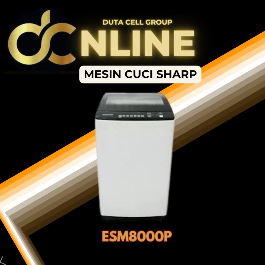 Mesin cuci 1 tabung SHARP - ESM8000P.GG