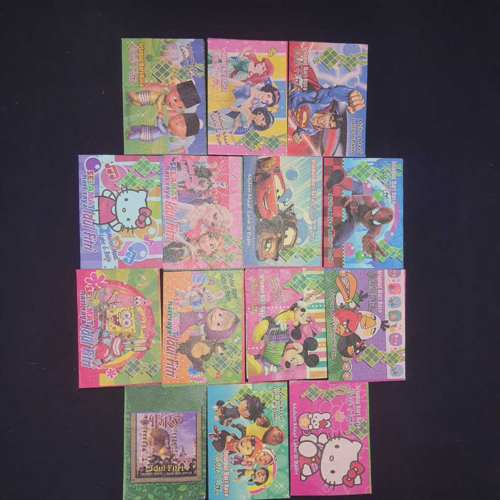 

amplop idul fitri hari raya kecil kartun lucu
