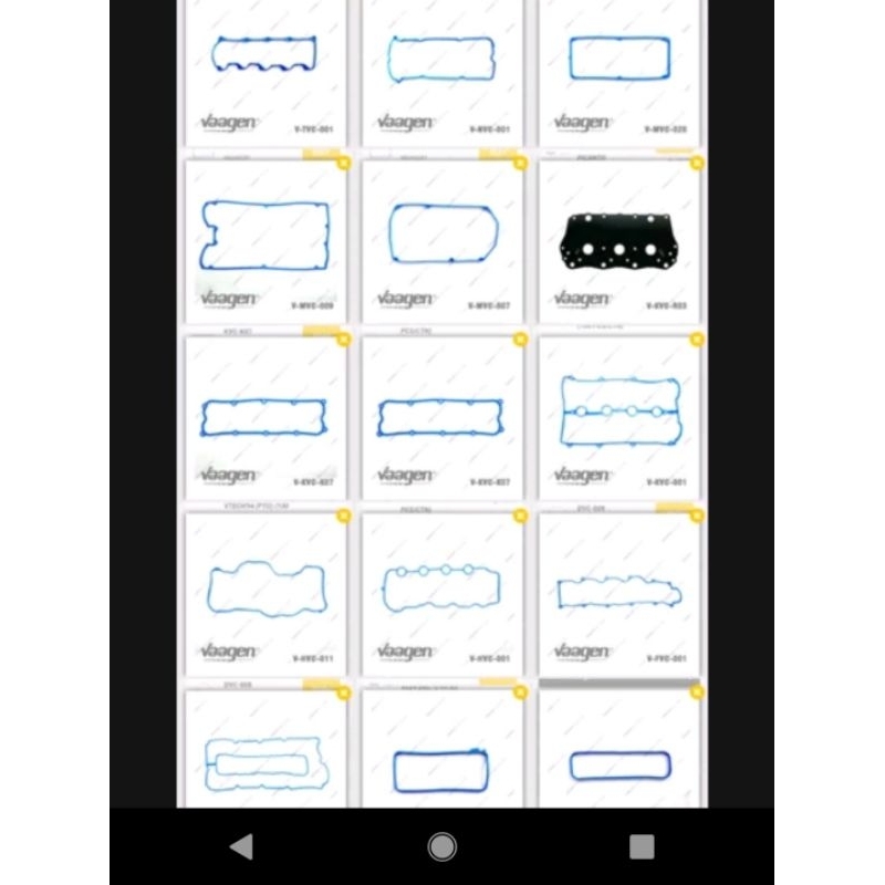 Paking klep packing klep bagus asli VALVE COVER TARUNA VAAGEN