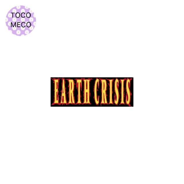 

sticker band EARTH CRISIS logo stiker hardcore metalcore straight edge