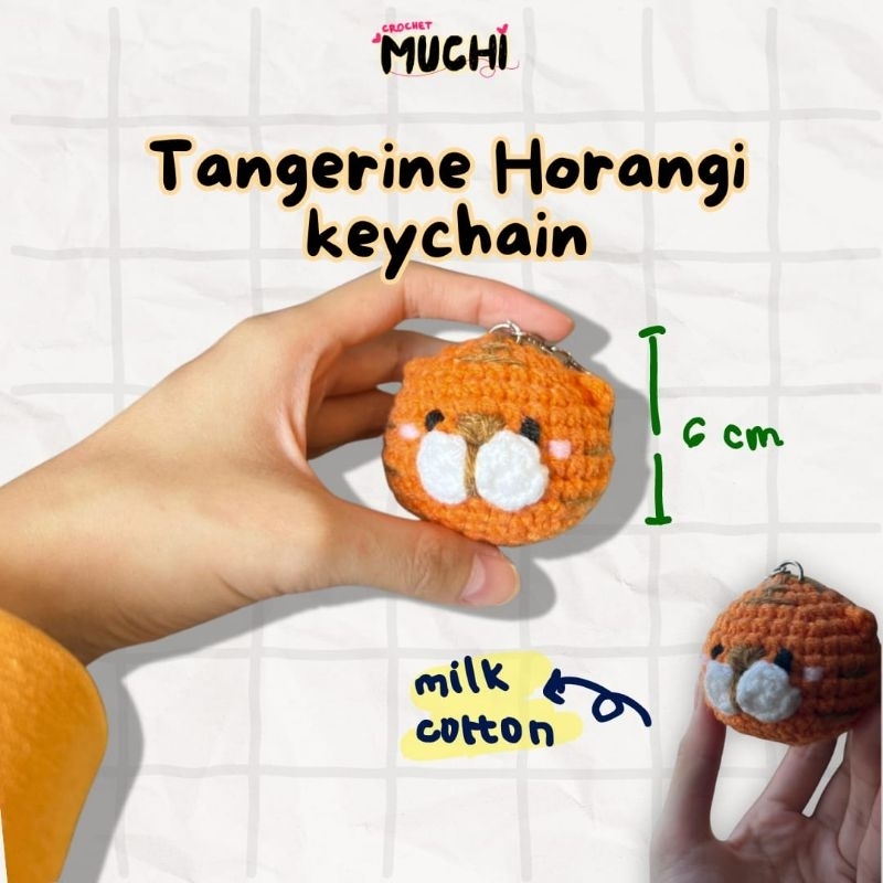 Tangerine Horangi Keychain/Ganci/Keychain/Rajutan/Crochet