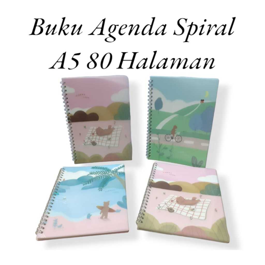 

BUKU TULIS SPIRAL HARD COVER UKURAN A5 KARAKTER HAPPY HOUR ISI 80 HALAMAN