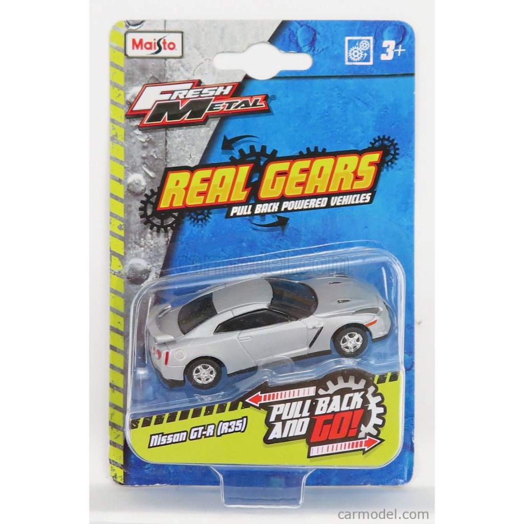 Maisto Fresh Metal Real Gears - Nissan GT-R (R35) - Pull Back and Go