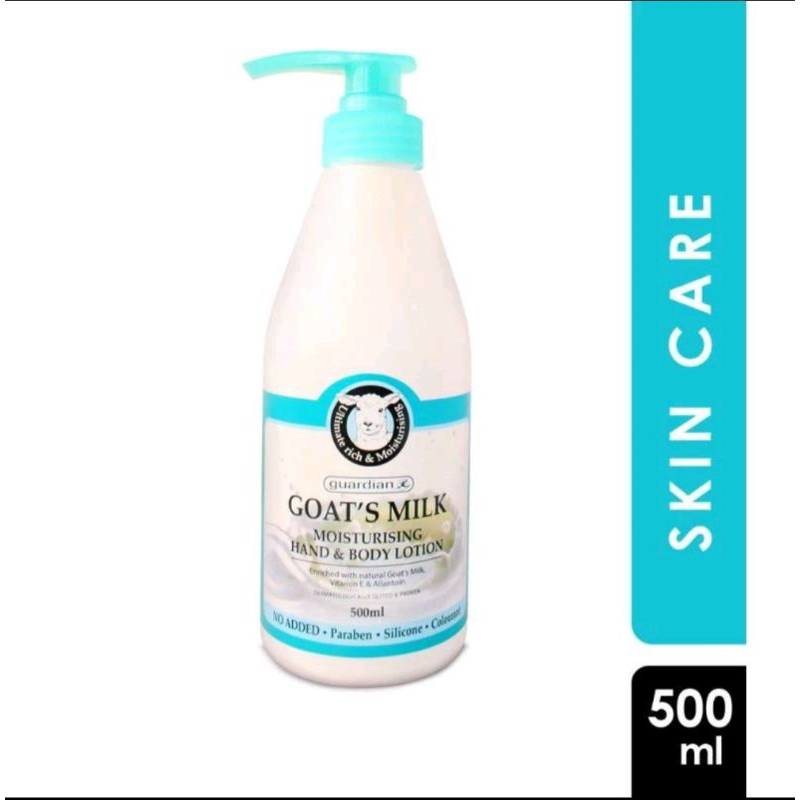 guardian goat's milk hand body lotion 500ml