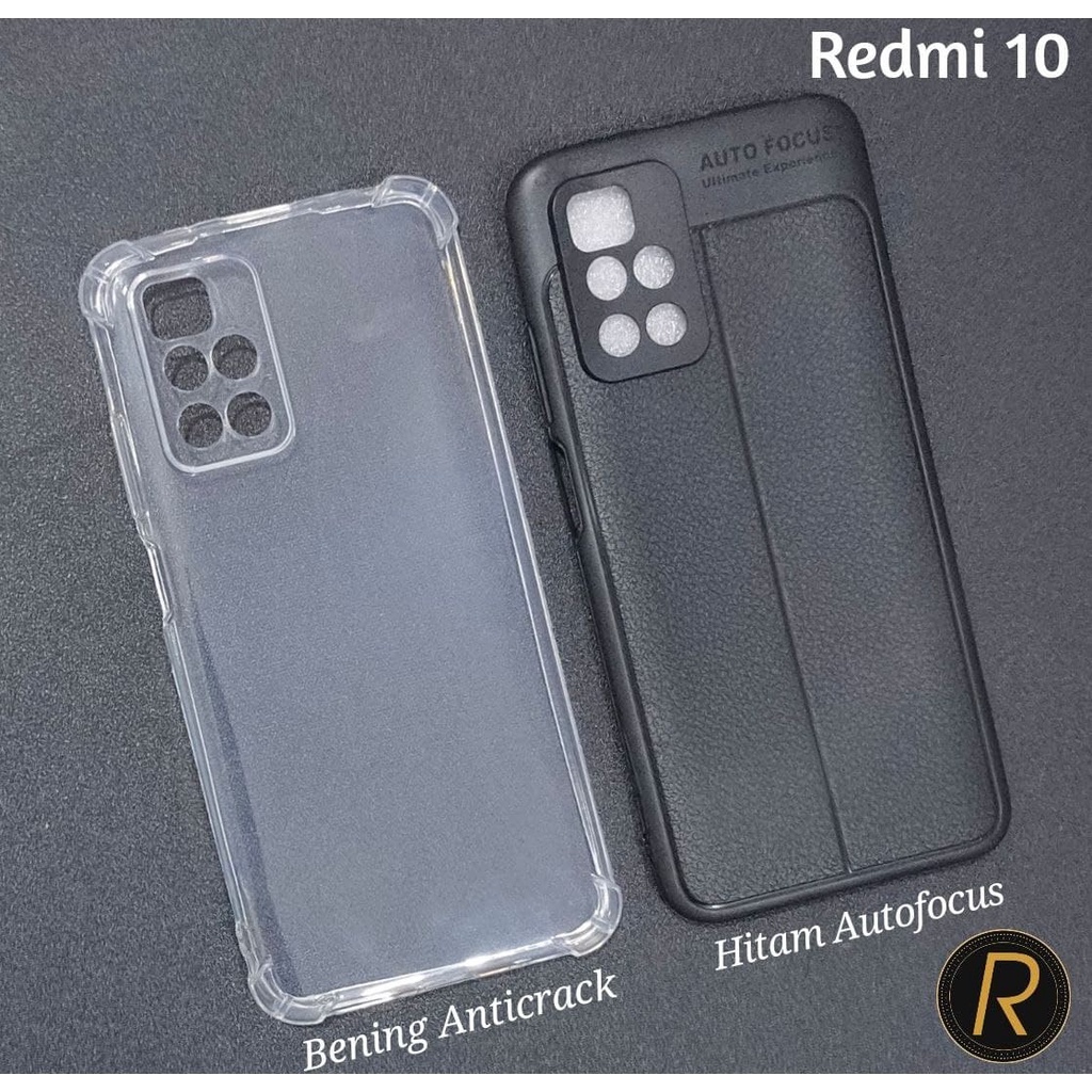 Case Bening Black XIAOMI REDMI 10 4G Silikon HP Bening hitam Lentur TPU Murah
