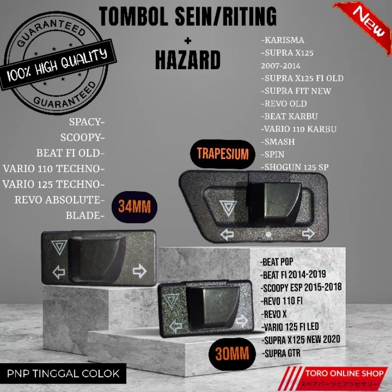 tombol sein hazard beat vario revo supra x125 pemasangan mudah tombol lampu riting hazard pnp tingga