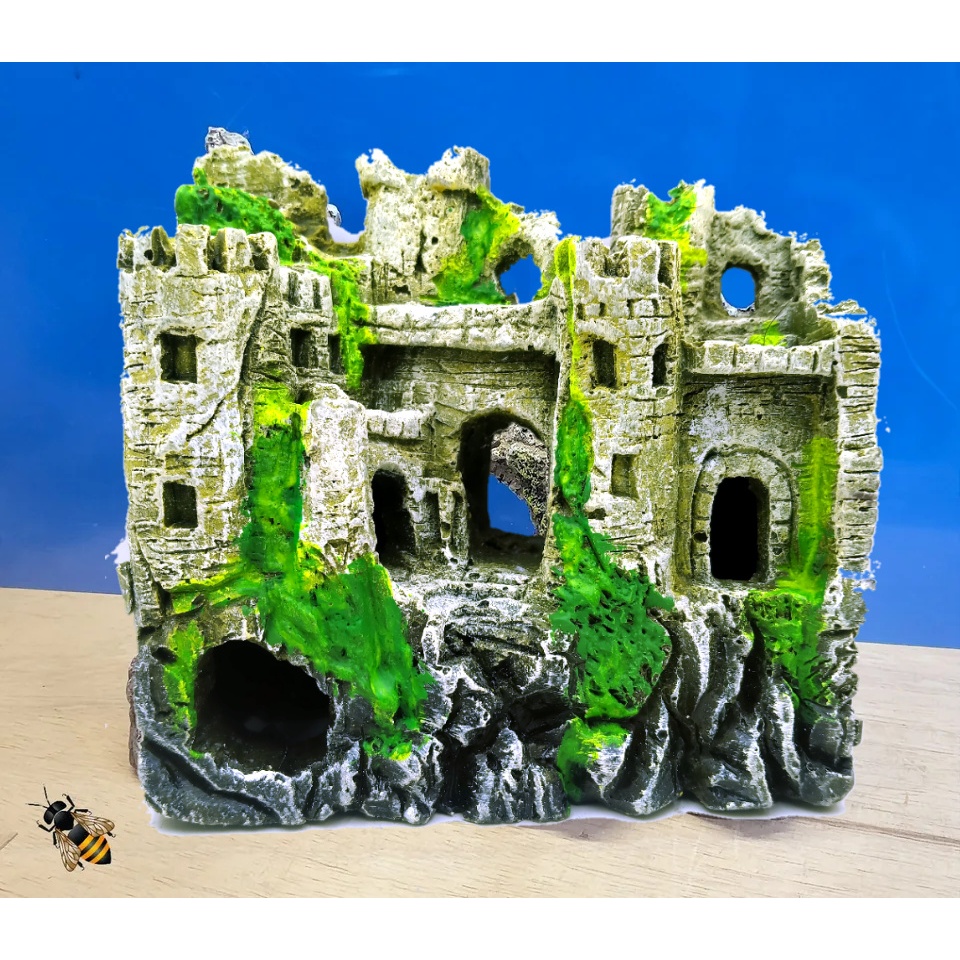 Kastil Spanyol, dekorasi aquarium kastil spanyol, hiasan aquarium kastil spanyol, hiasan aquarium ka