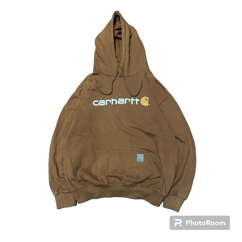 Hoodie Carhartt Caramel Brown vintage second