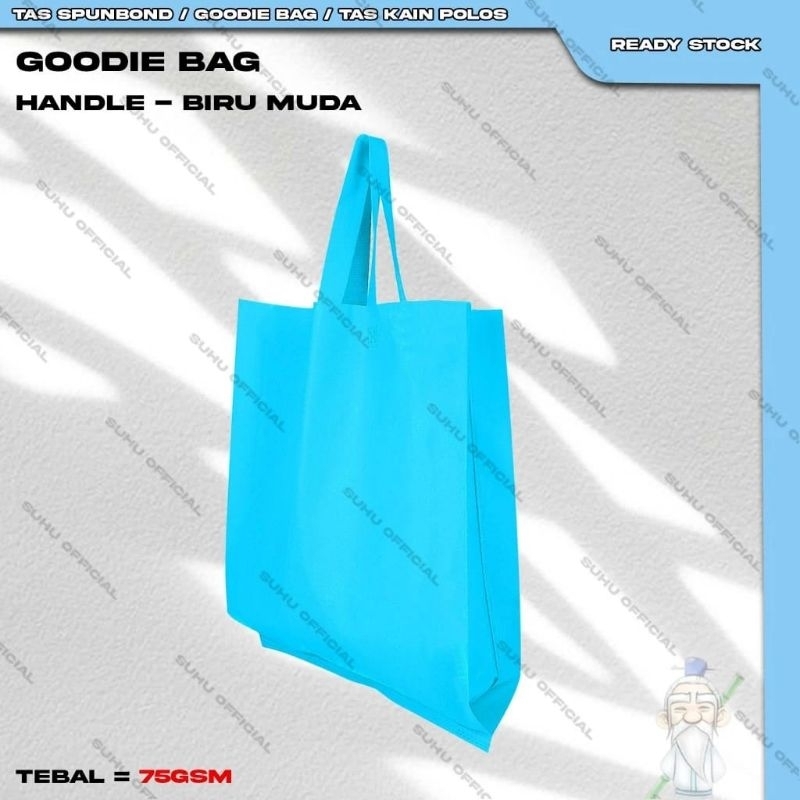 

Goodie Bag Tas Belanja Spunbond Model Tali Handle Kantong Souvenir Kain