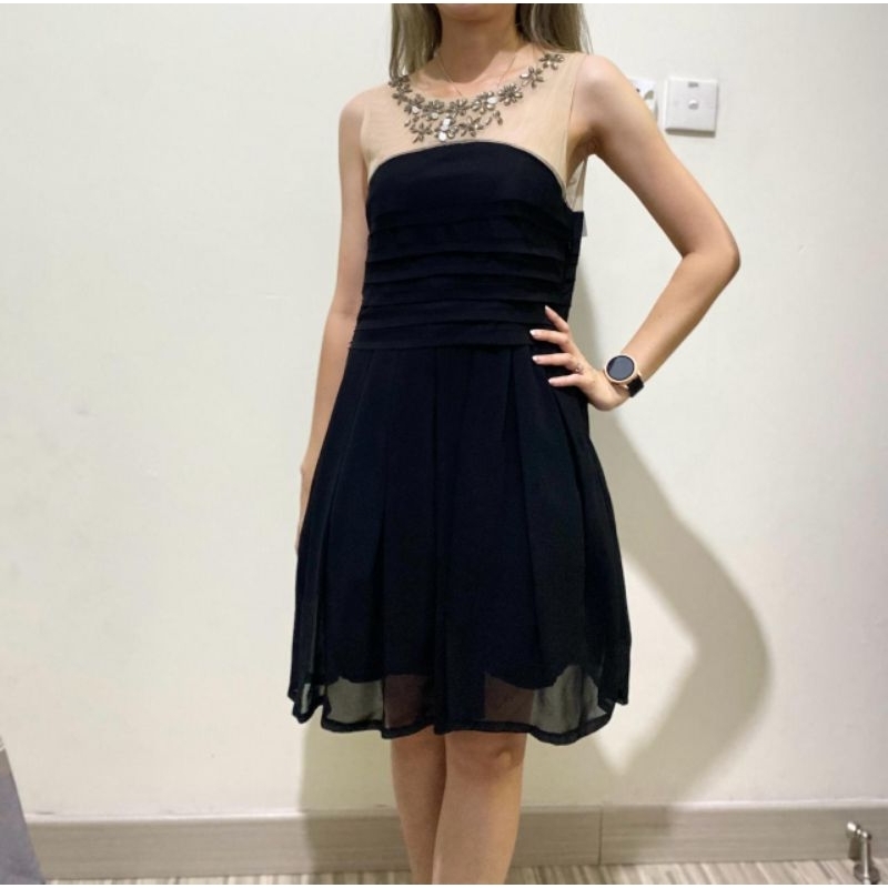 mini sexy dress hitam pesta