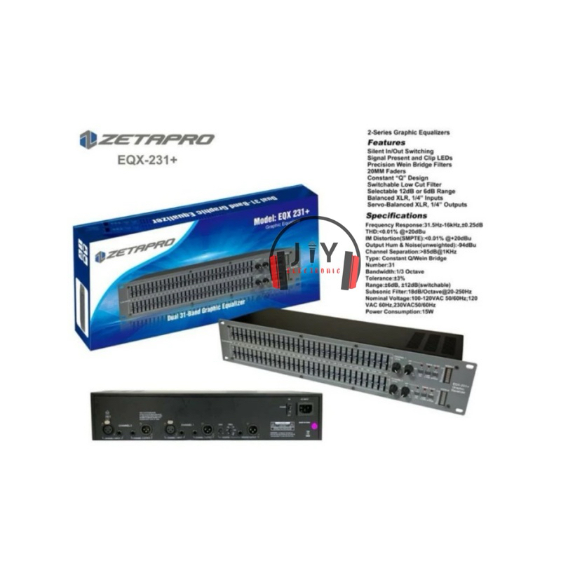 Equalizer Zetapro EQX-231+ EQX 231+ EQX231+ 231 Plus Subwoofer