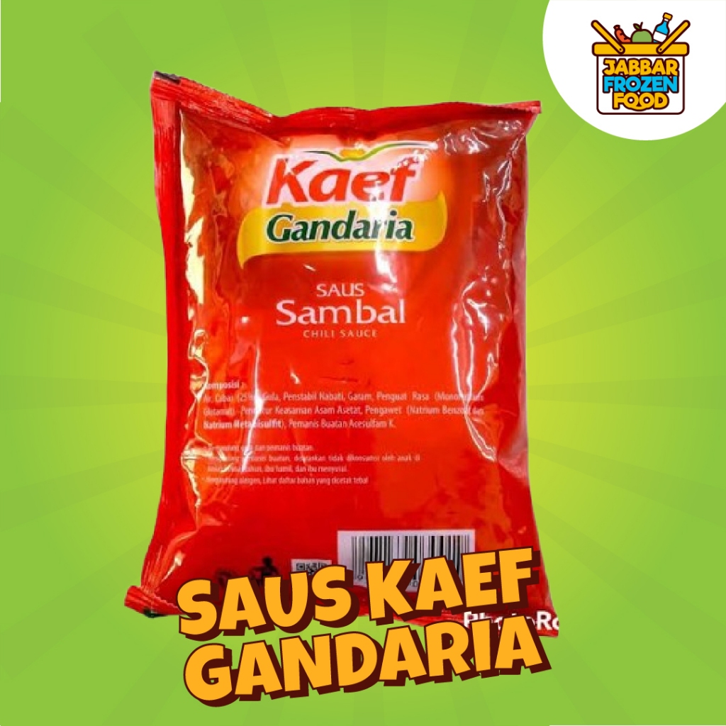 

Saus Sambal KAEF GANDARIA kemasan 1 kg