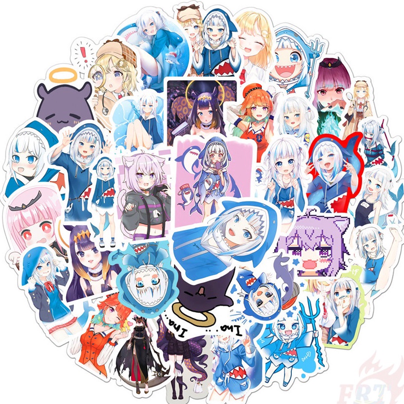 

Terlaris stiker sticker anime hololive vtuber gawr gura naikiri ayame kobo minato aqua Risu Ayunda chloe moona dan masih banyak lagi 33