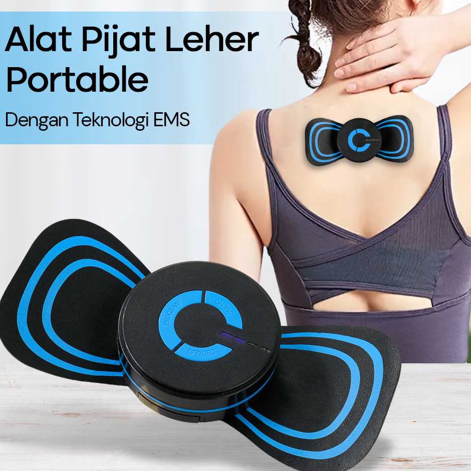 GOGO BELI YOVIP Alat Pijat Portable EMS Leher Neck Cervical Massager Stimulator  HQ185YOVIP Alat Pij