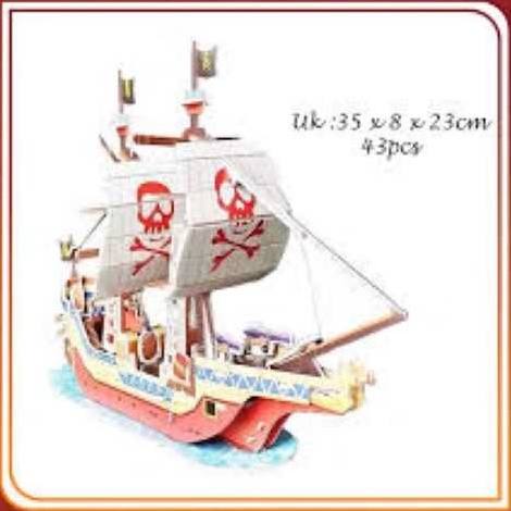 GROSIR Puzzle 3 Dimensi PIRATE SHIP  3D Puzzle  Hadiah Ultah  Kado UltahPuzzle 3 Dimensi PIRATE SHIP