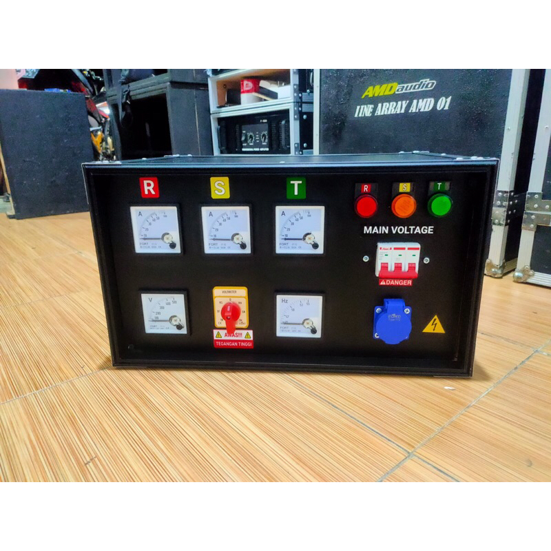 Panel listrik 3 Phase sound system full 3 phase system lengkap hardcase