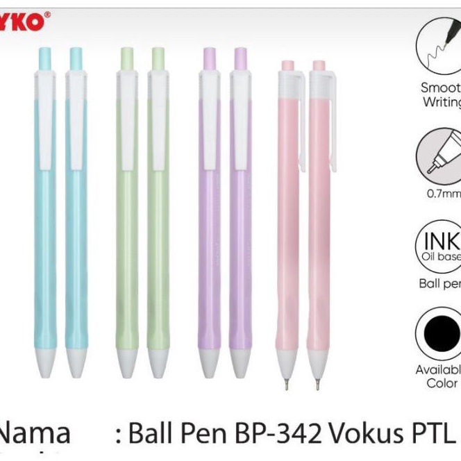 

Grosir Pulpen Joyko Bp342 Vokus PTL 7mm 1pak12pcs