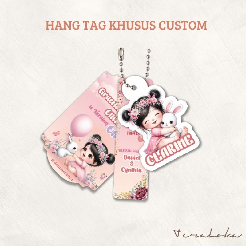 Hang Tag Birthday Card Khusus Custom