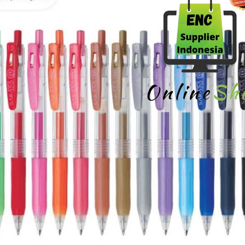 

Langka zebra 1 buah Pulpen zebra sarasa clip 1 pen gel ink 1 mm bolpoint bolpen per pcs encsup